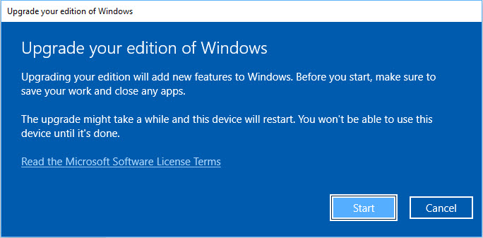 Windows 10 Upgrade Key